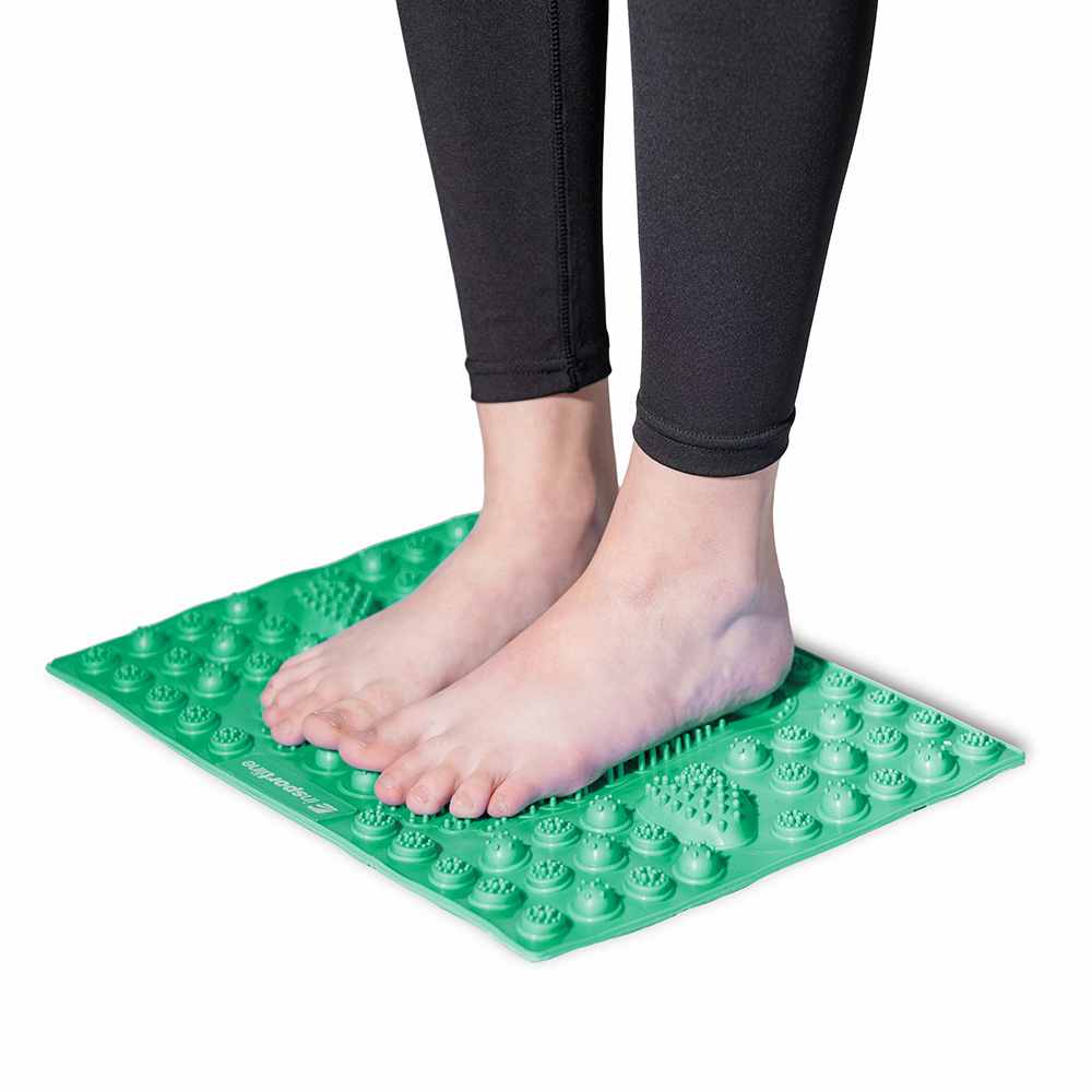 Talpmasszírozó szőnyeg inSPORTline Tilsipur 39x29 cm  zöld akciós termékkép 1