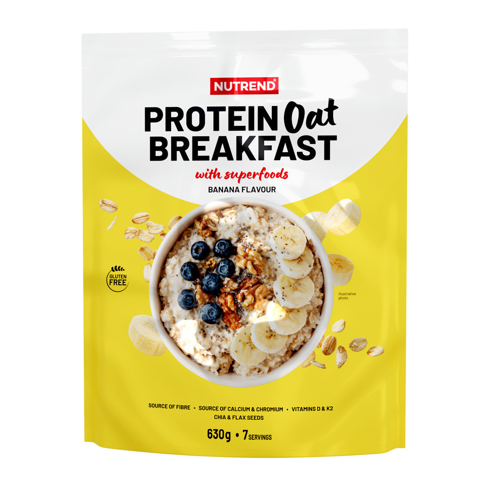NUTREND PROTEIN OAT BREAKFAST, 630 G, BANANA akciós termékkép 1