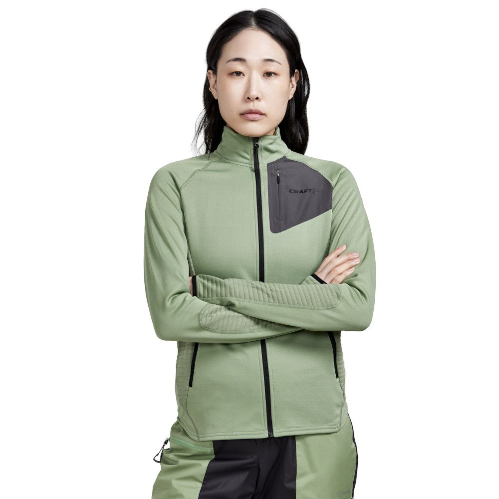 Női melegítőfelső CRAFT ADV Tech Fleece Thermal W világos zöld XS akciós termékkép 1
