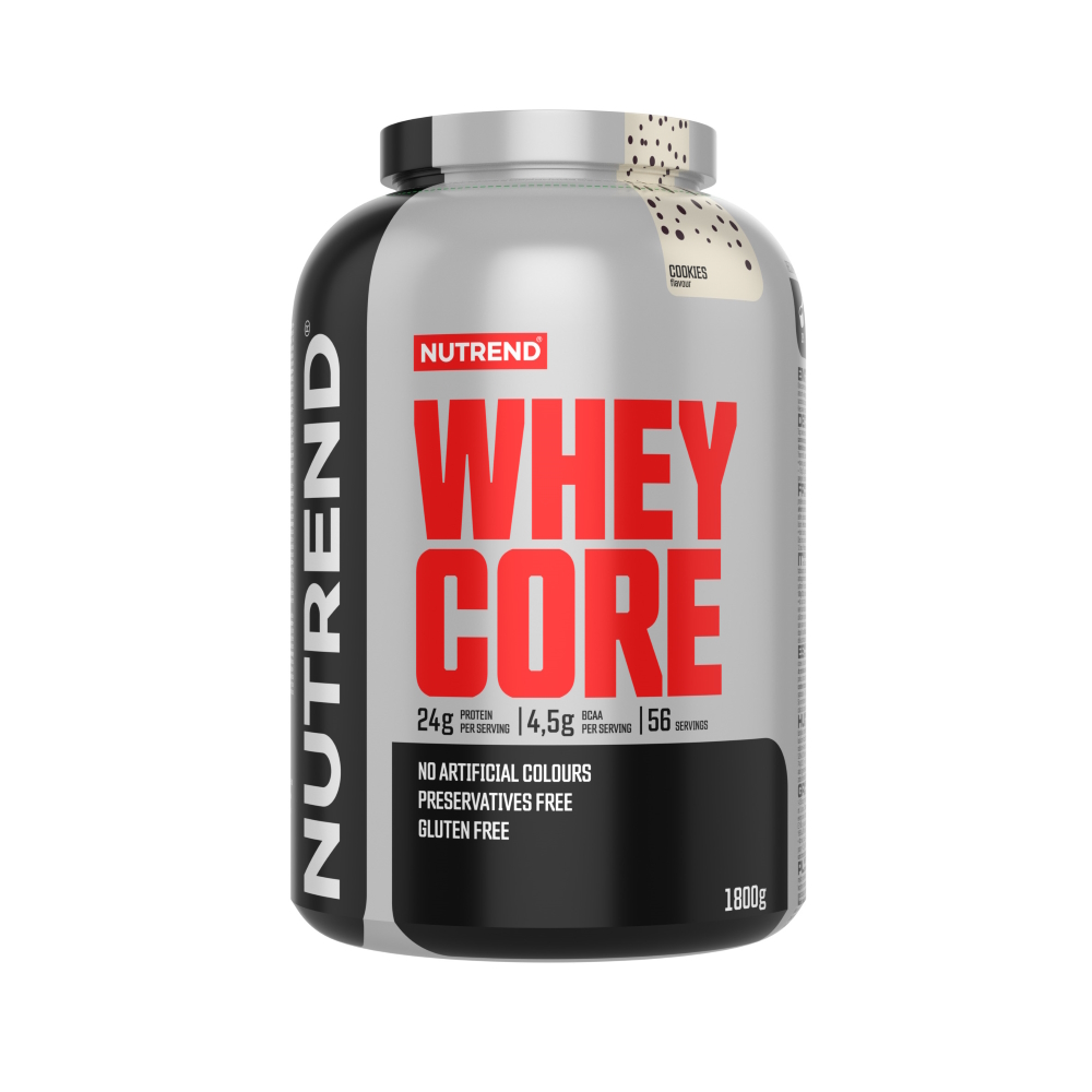 Por koncentrátum Nutrend Whey Core 1800g cookies akciós termékkép 1