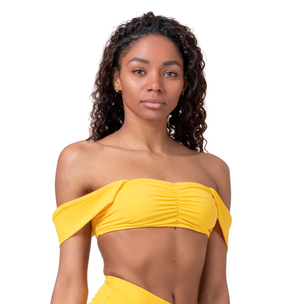 Női bikini felső Nebbia Miami Retro Top 553 M sárga