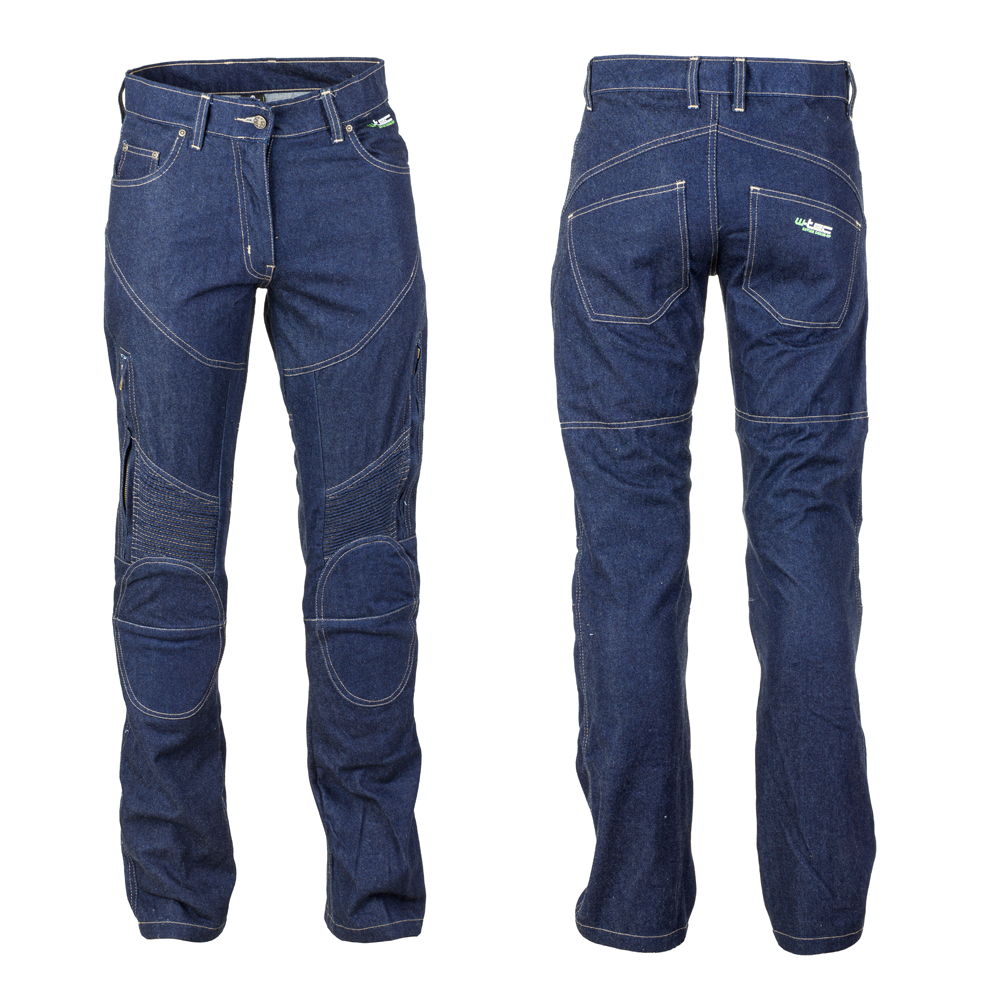 Női motoros farmernadrág W-TEC NF-2990 sötétkék M