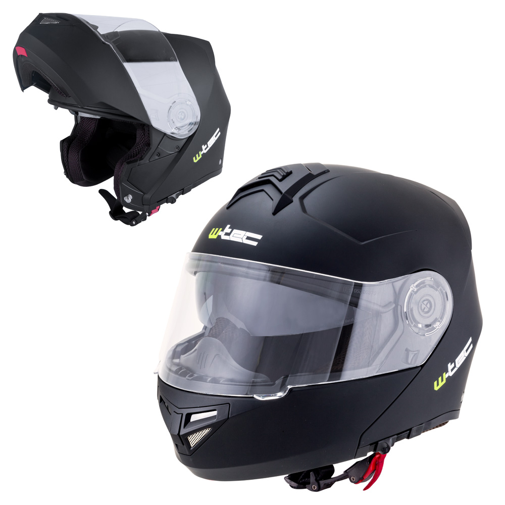 Motoros bukósisak W-TEC V270 matt fekete L(59-60)