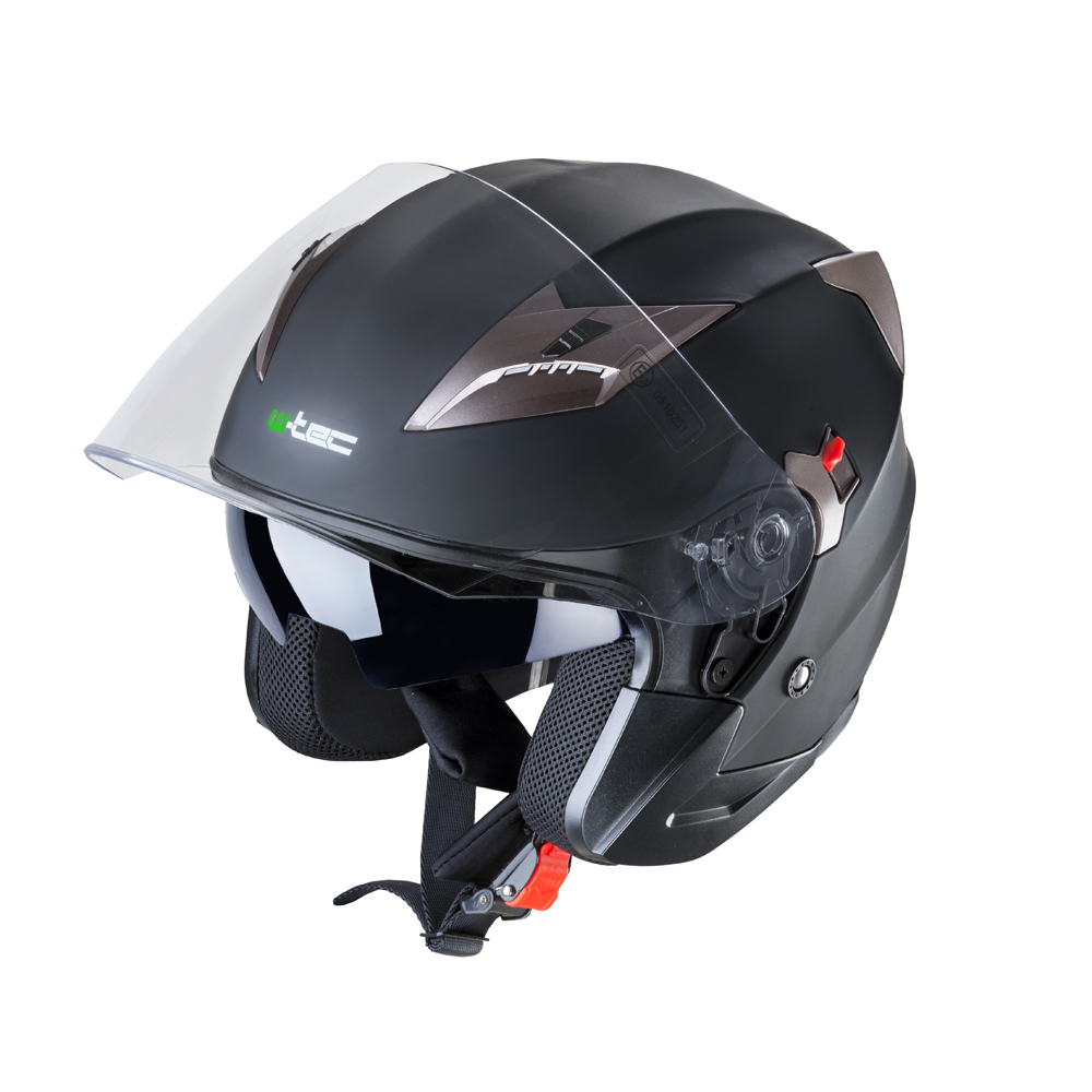 Motoros bukósisak W-TEC Putta matt fekete-bronz XS (53-54) akciós termékkép 1