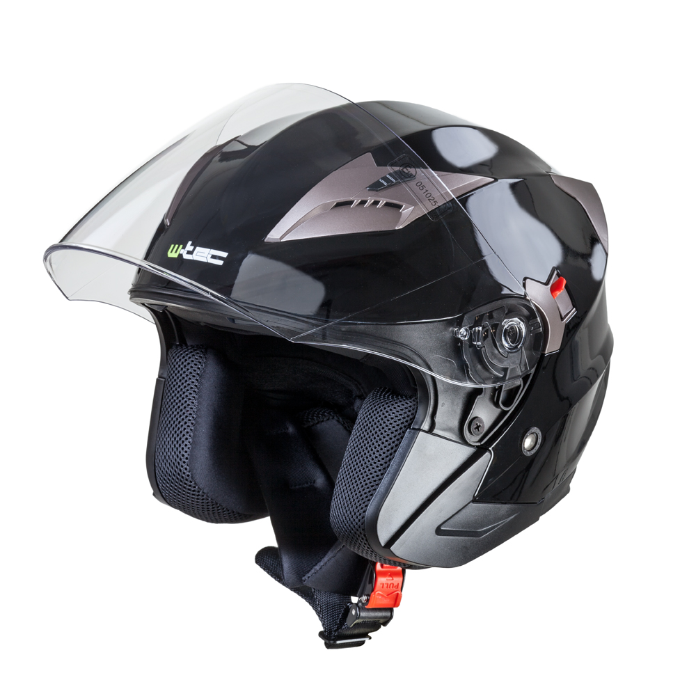 Motoros bukósisak W-TEC Putta fekete-bronz S (55-56) akciós termékkép 1