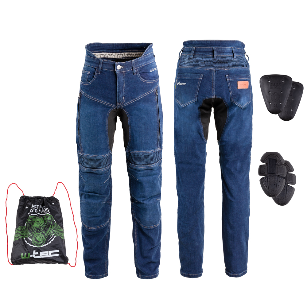 Férfi motoros farmer W-TEC Biterillo  M  kék termék 2. képe