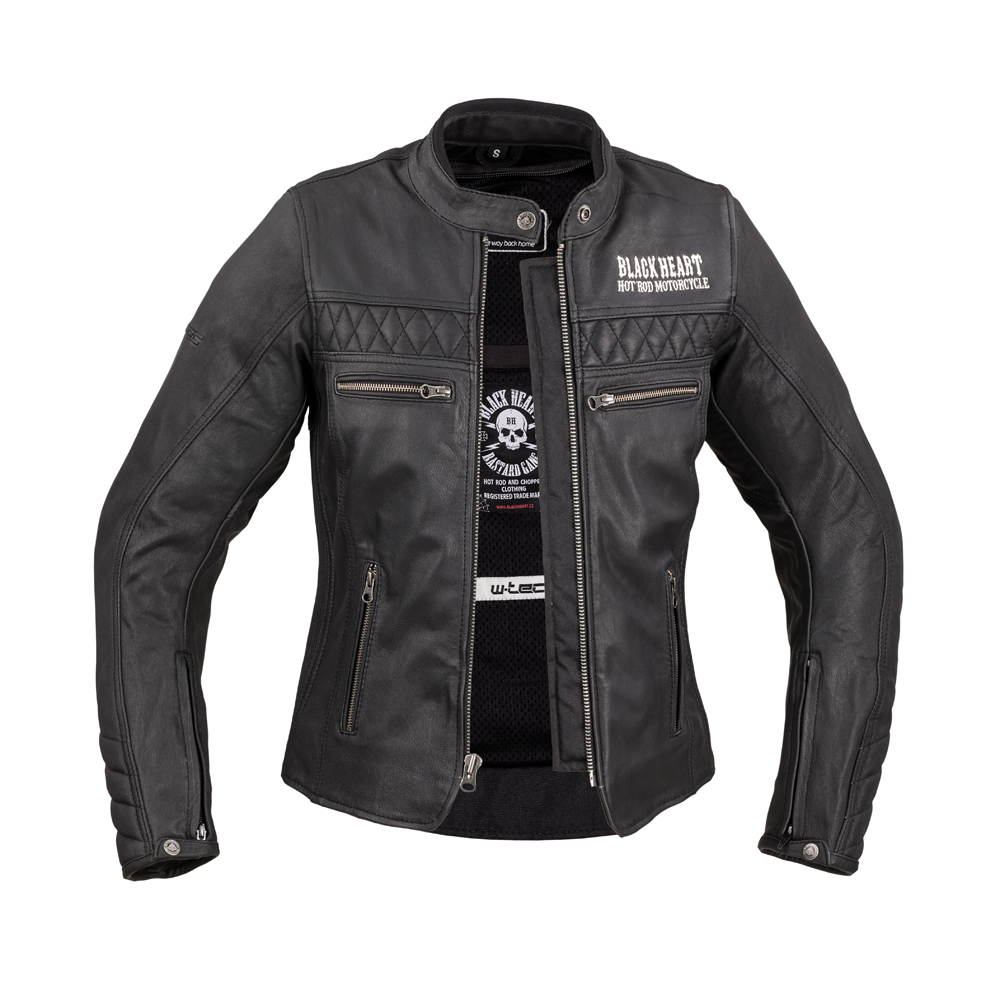 Női motoros bőrkabát W-TEC Black Heart Raptura  fekete  XS termék 2. képe