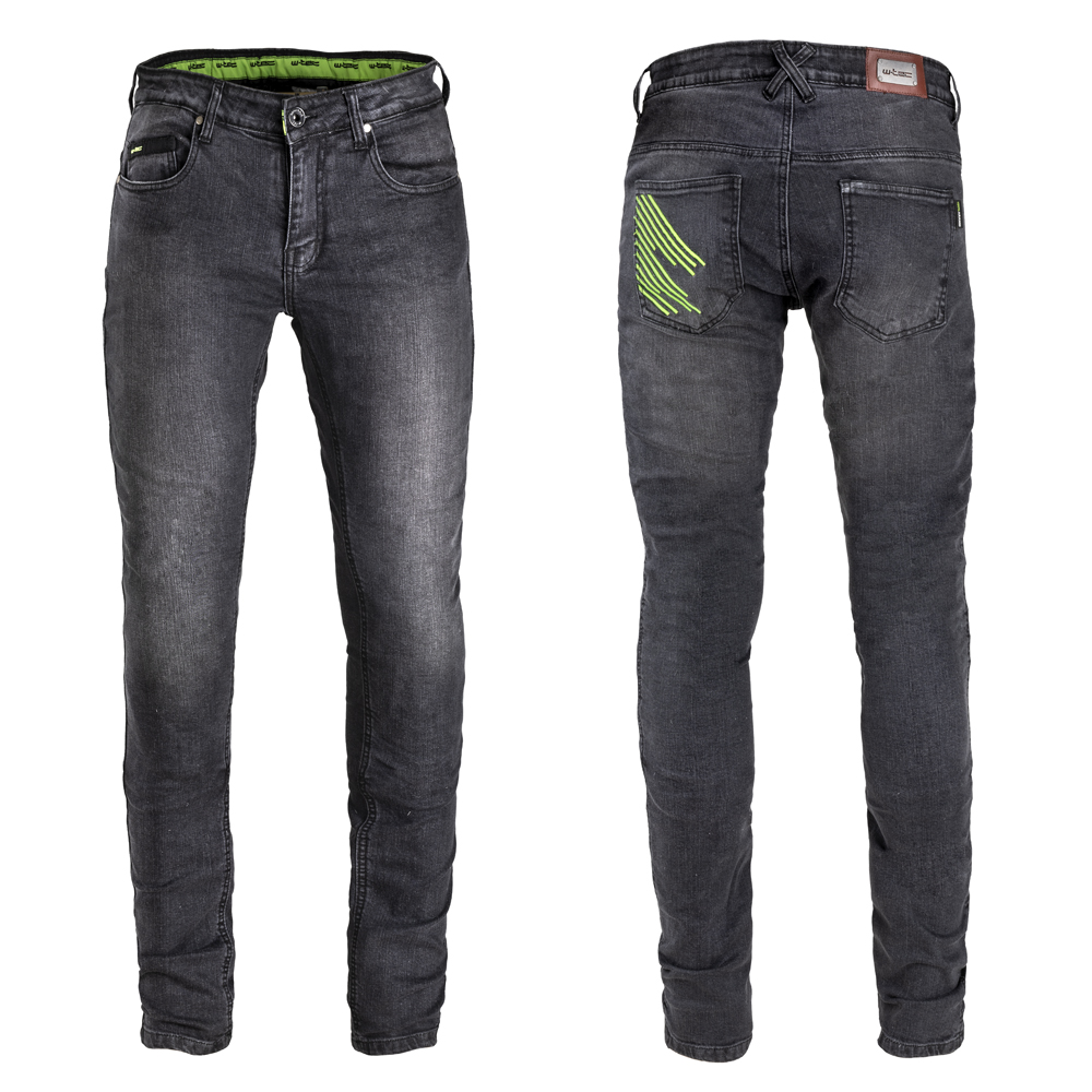 Férfi motoros farmer W-TEC Leonard fekete 4XL termék 2. képe