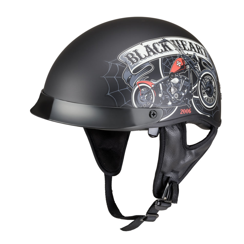 Bukósisak W-TEC Black Heart Rednut Motorbicikli/Matt Fekete L(59-60)