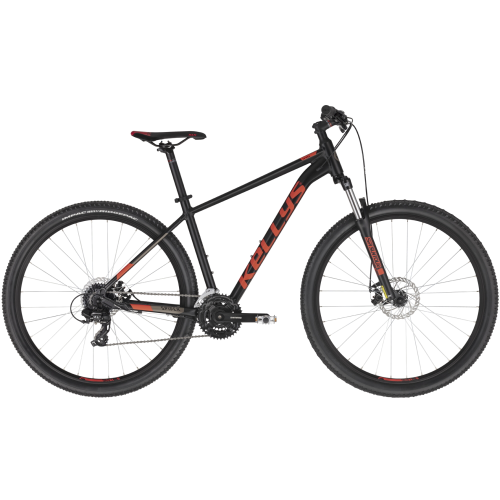 Hegyikerékpár KELLYS SPIDER 30 29" - modell 2022 M (19", 175-187 cm) fekete akciós termékkép 1