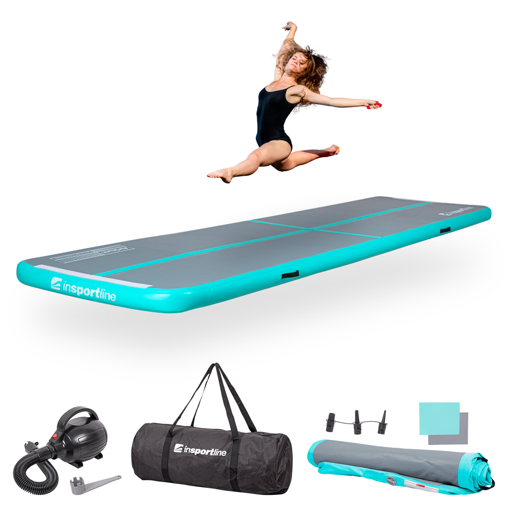 Airtrack inSPORTline Airstunt 400x100x10 cm szürke akciós termékkép 1