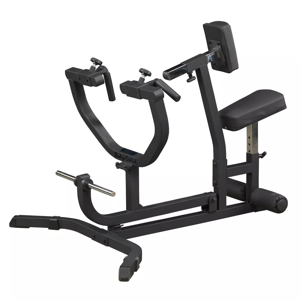 Ülő evezőgép Body‑Solid GSRM40 fekete, S kategóriás besorolás, DuraFirm™ habszivacs párnázás, kényelmes lábtámaszok akciós termékkép 1