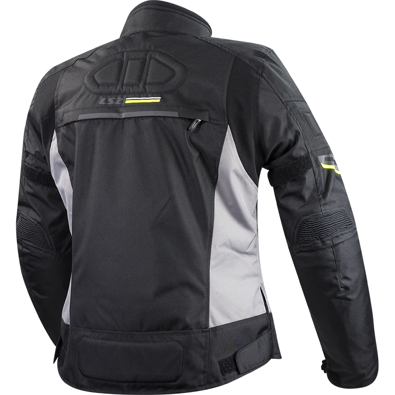 Női motoros kabát LS2 Shadow Lady Black Titan fekete-szürke XS termék 2. képe
