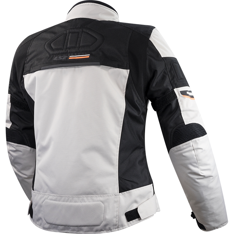 Női motoros kabát LS2 Shadow Lady Light Grey világosszürke-fekete XS termék 2. képe