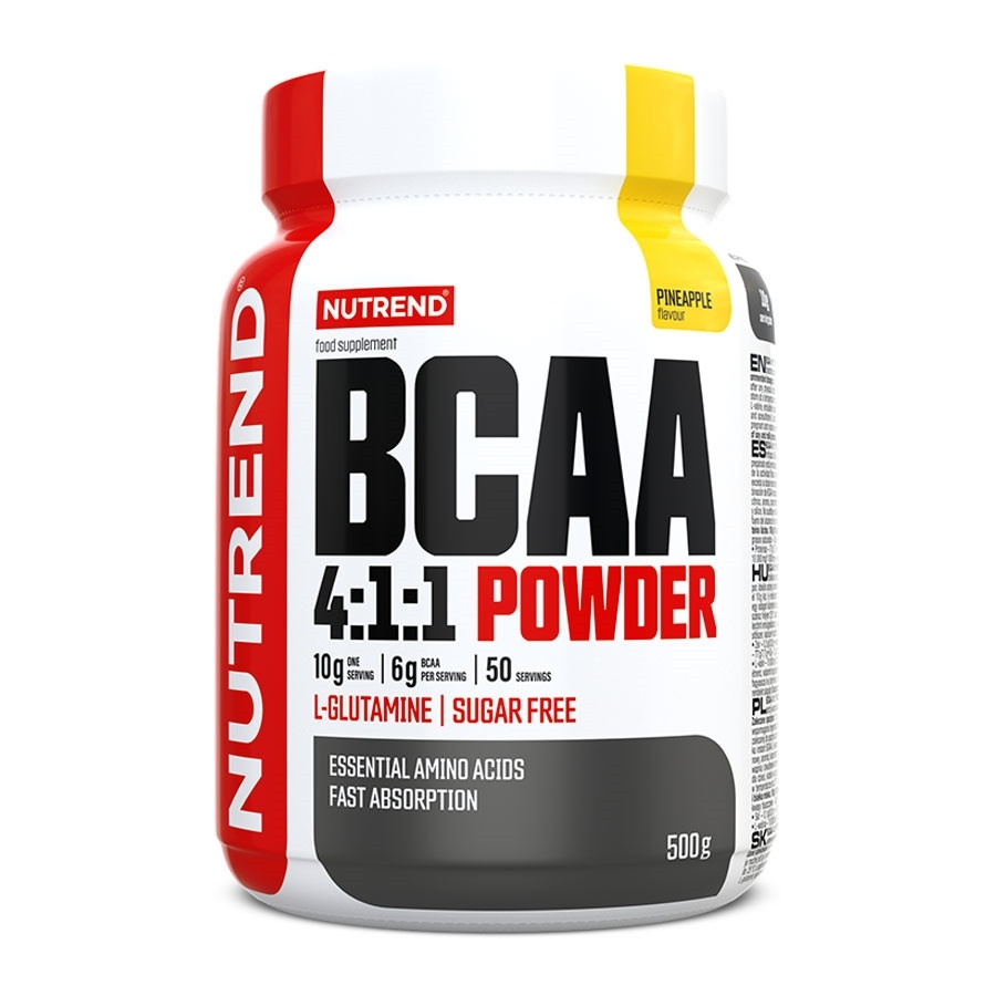 Por koncentrátum Nutrend BCAA 4:1:1 Powder 500 g ananász akciós termékkép 1