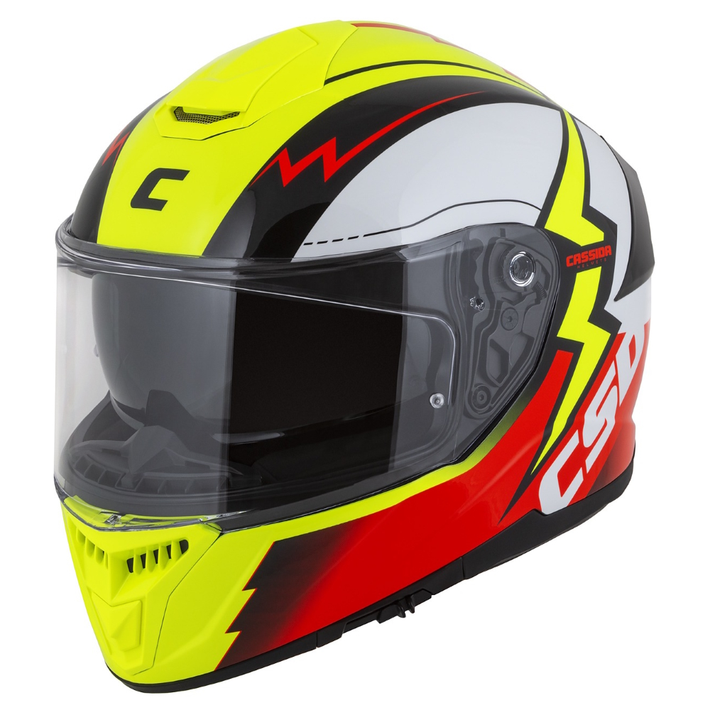 Bukósisak Cassida Integral GT 2.1 Flash fluo sárga/fluo piros/fekete/fehér S (55-56)