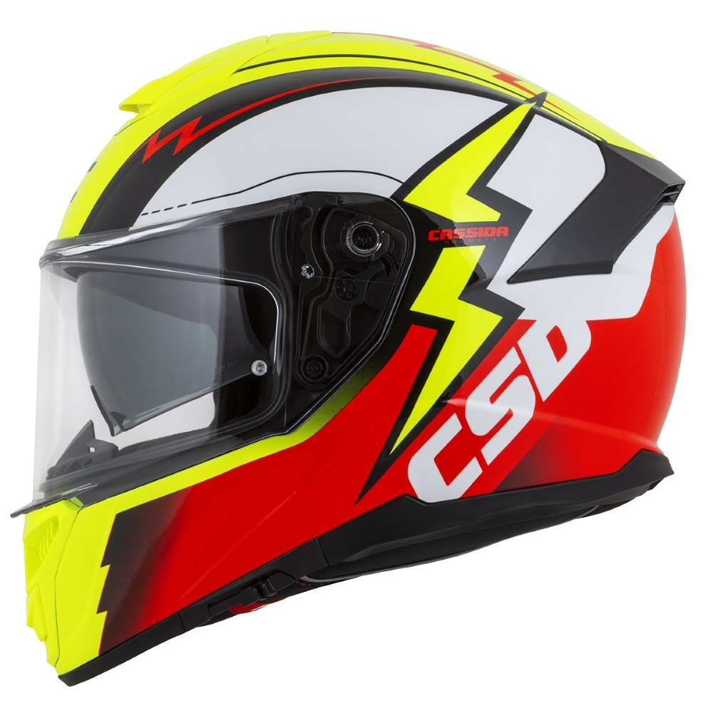 Bukósisak Cassida Integral GT 2.1 Flash fluo sárga/fluo piros/fekete/fehér M(57-58) termék 2. képe