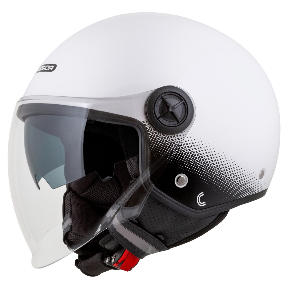 Motoros bukósisak Cassida Handy Plus fehér/fekete XS (53-54) termék 2. képe