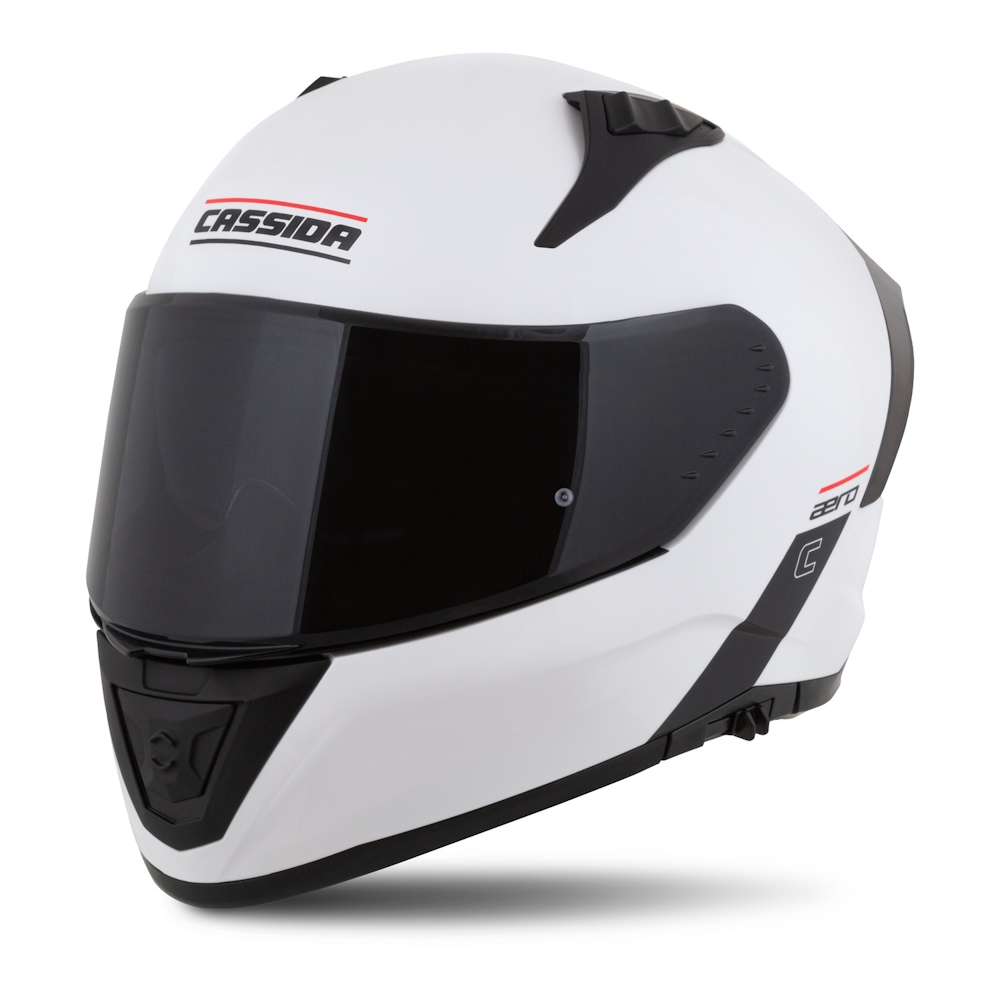 Motoros bukósisak Cassida Aero Solid fehér/fekete XS (53-54) akciós termékkép 1