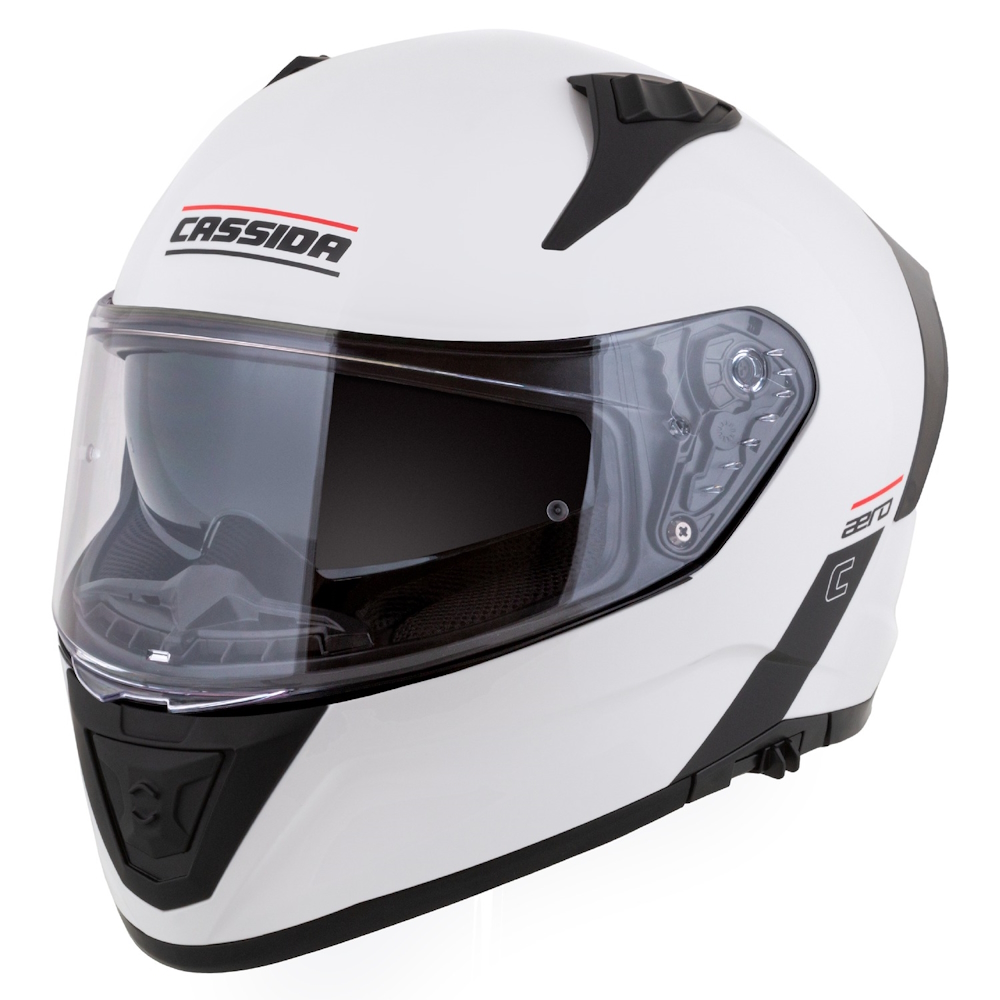 Motoros bukósisak Cassida Aero Solid fehér/fekete XS (53-54) termék 2. képe