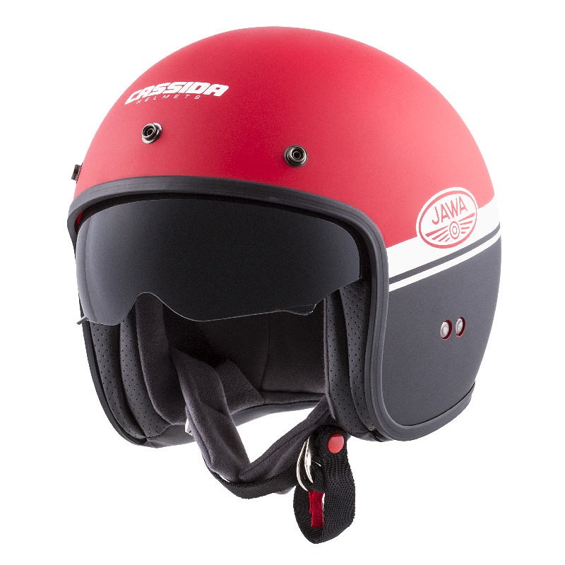 Motoros bukósisak Cassida Oxygen Jawa OHC 2023 matt piros/fekete/fehér XS (53-54) termék 2. képe