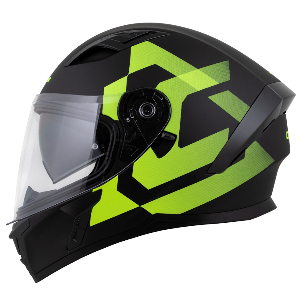 Motoros bukósisak Cassida Orbit Grind fekete matt/fluor sárga, polikarbonát héj, napellenző, Pinlock® 70 fólia előkészítés, szemüveghez alkalmas termék 2. képe