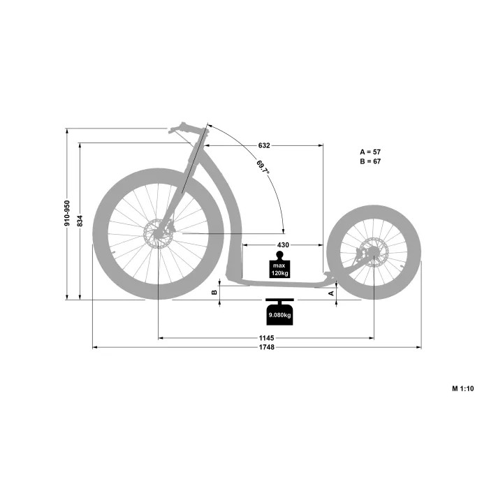 Roller Crussis Cross HARD 6.2-1 sárga-fekete 27,5/20" termék 2. képe