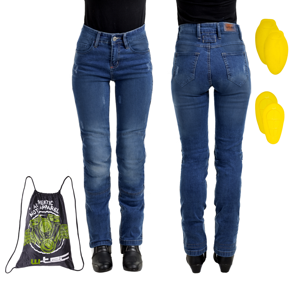 Női motoros farmer W-TEC Panimali sötétkék 4XL