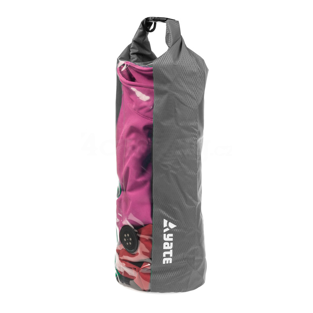 Vízálló hátizsák szeleppel Yate Dry Bag 15l szürke