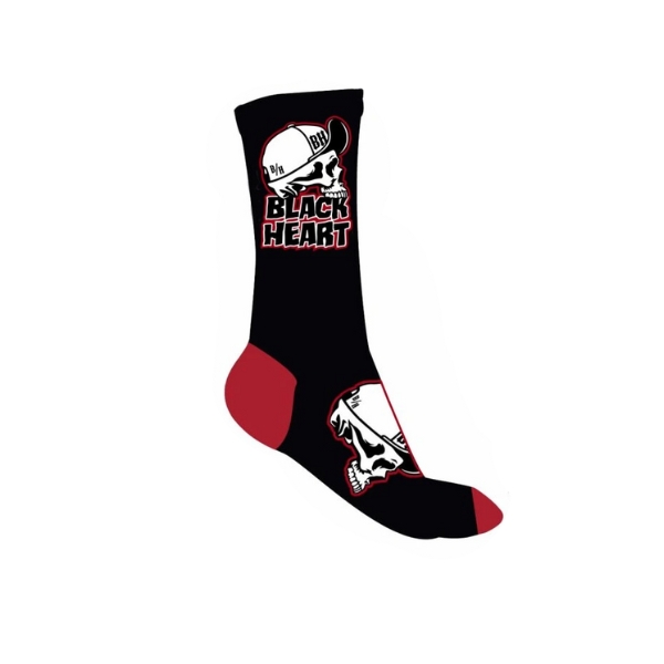 Zokni BLACK HEART Cap Skull Socks szürke-fekete 8-9 termék 2. képe