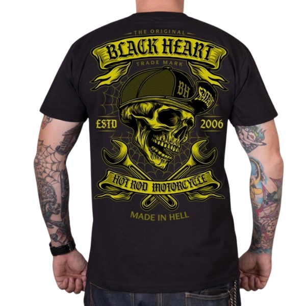 Póló BLACK HEART Satan fekete M akciós termékkép 1