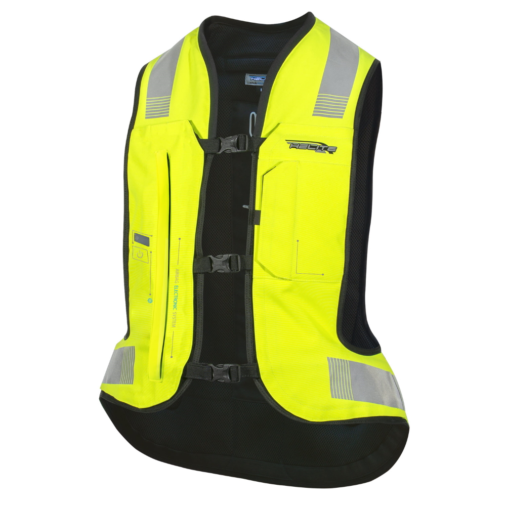 Légzsák mellény Helite e-Turtle HiVis sárga XL