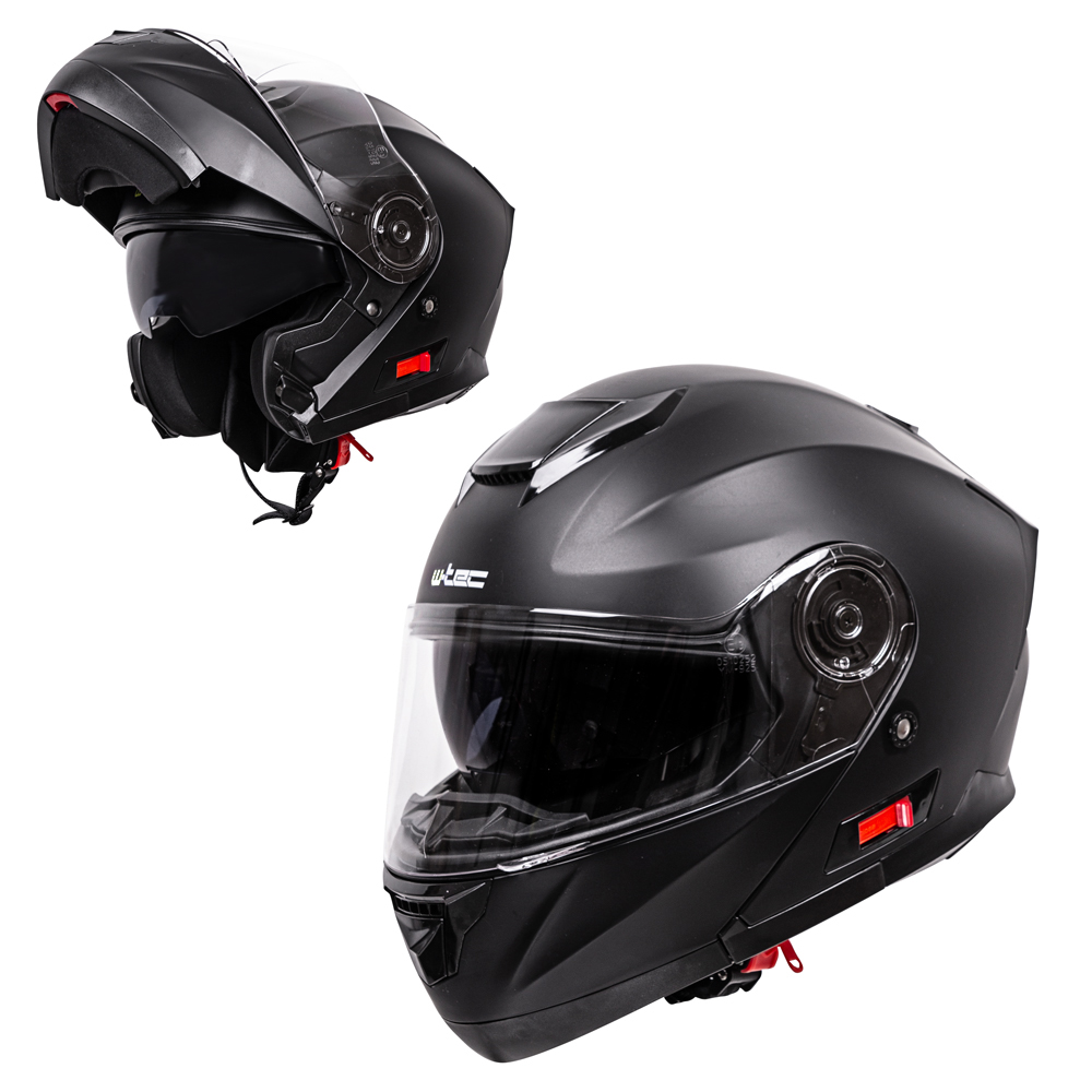 W-TEC Cullo felhajtható motoros bukósisak YM-926 matt fekete XS (53-54) akciós termékkép 1