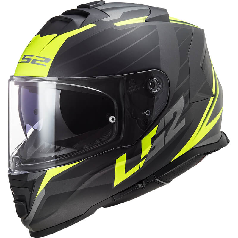 Bukósisak LS2 FF800 Storm II Nerve Matt H-V Yellow XS (53-54) akciós termékkép 1