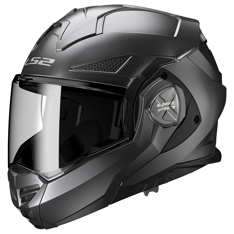 Flip-up bukósisak LS2 FF901 Advant X Solid Matt Titanium P/J L(59-60) akciós termékkép 1