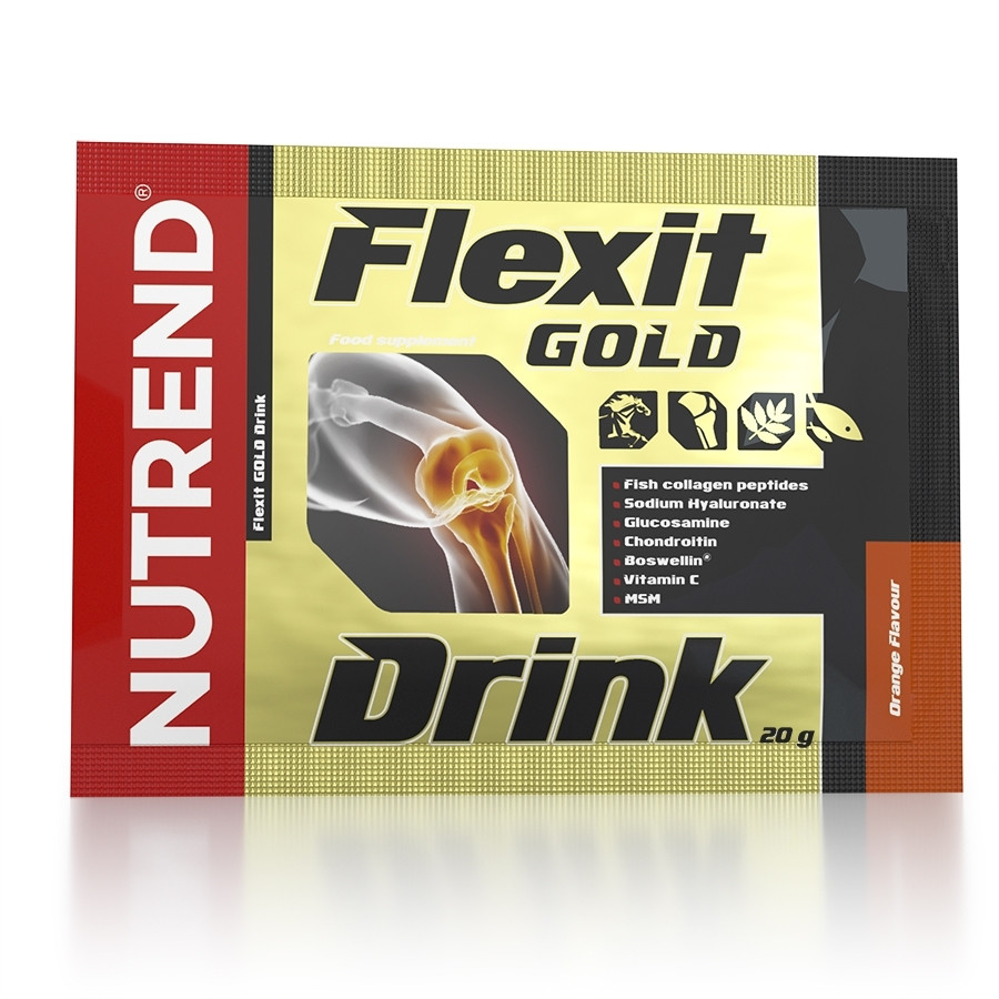 Ízületi tápanyag Nutrend Flexit Gold Drink 10 x 20 g narancs termék 2. képe