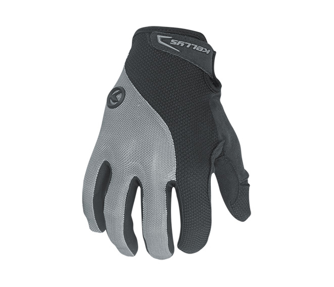 Kerékpáros kesztyű Kellys Flow,hosszú szürke S
