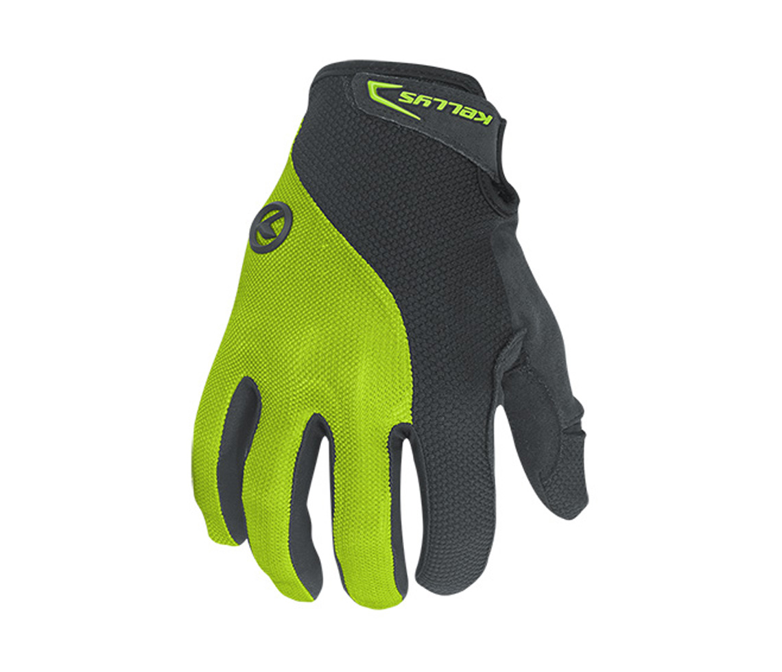 Kerékpáros kesztyű Kellys Flow,hosszú lime S