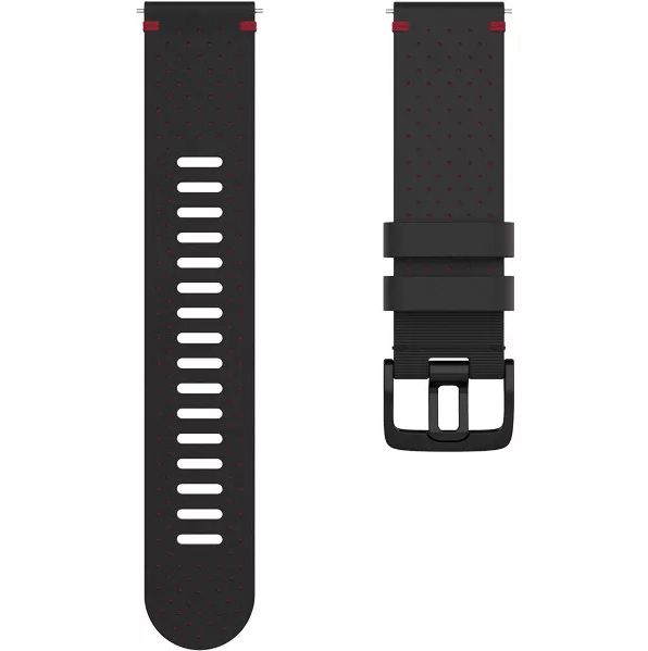 POLAR óraszíj 22 mm perforált bőr M/L Szürke/Narancssárga termék 2. képe