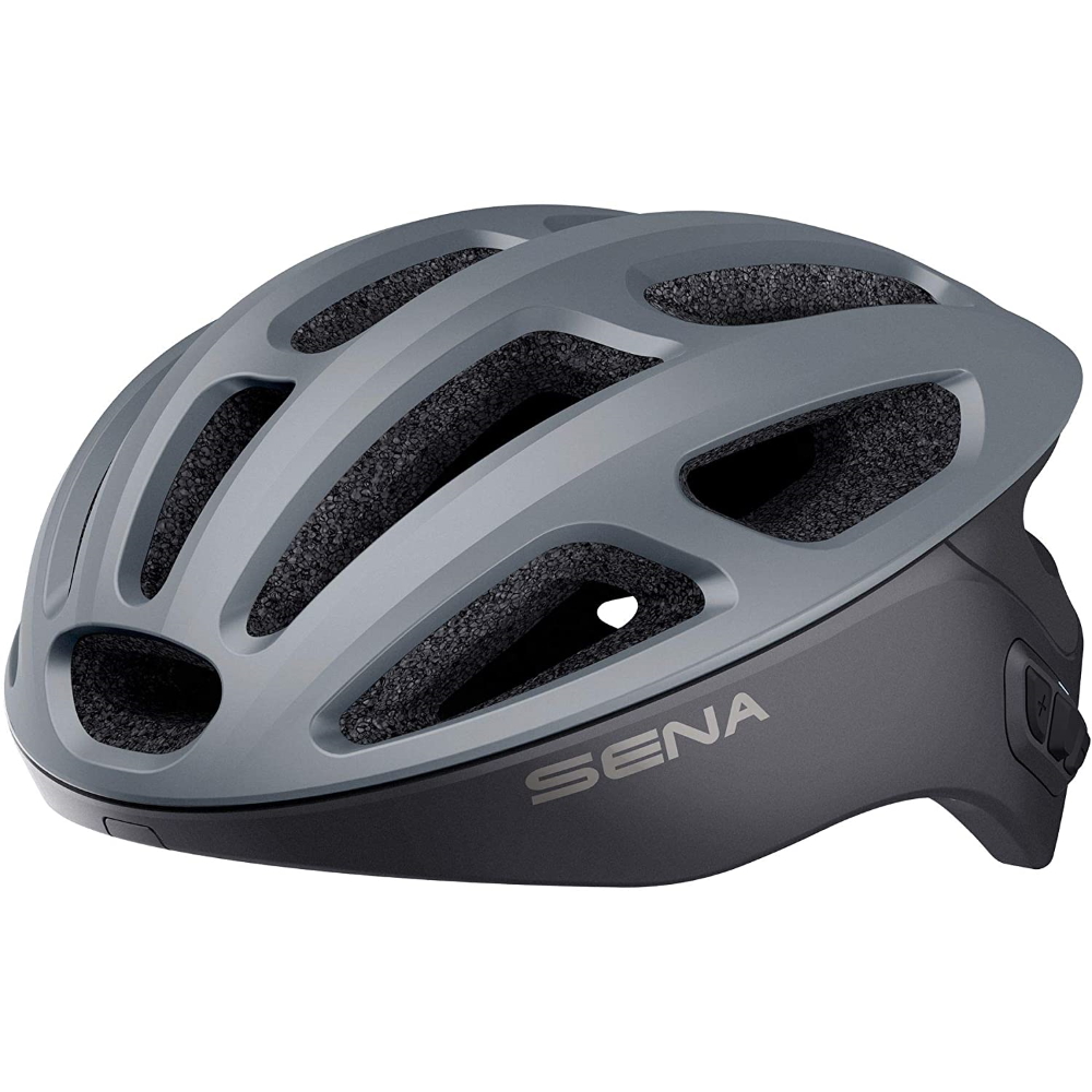 Kerékpáros sisak SENA R1 beépített headsettel matt szürke M(55-59)