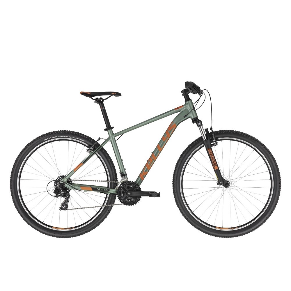 Hegyikerékpár KELLYS SPIDER 10 29" - modell 2022 M (19", 175-187 cm) zöld akciós termékkép 1