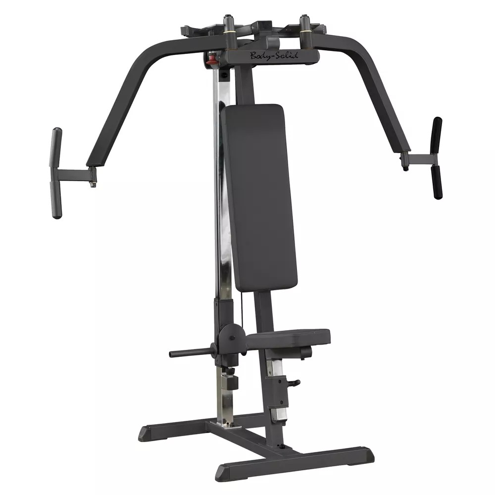 Mellizomerősítő gép Body-Solid Pec Dec GPM65 fekete, 41,28 kg, DuraFirm párnázat, tartós acélkeret, otthoni és edzőtermi használat akciós termékkép 1