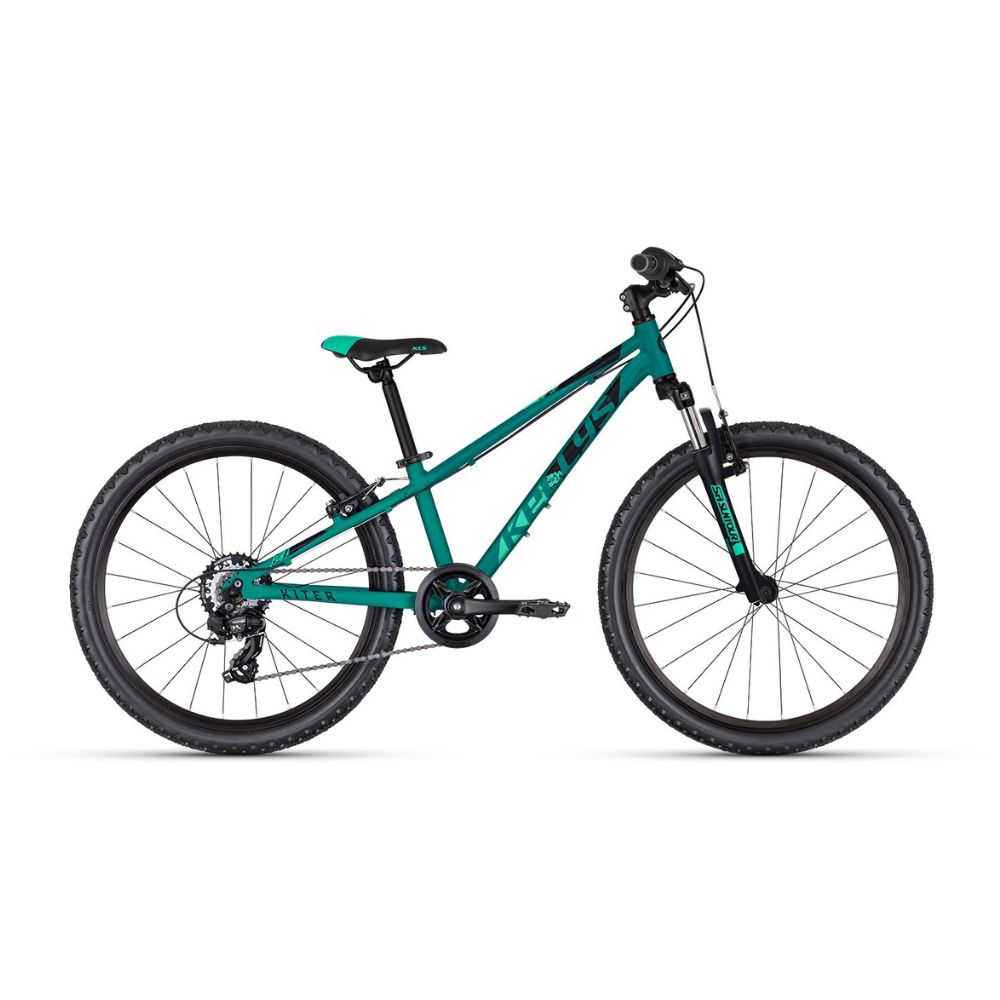 Gyerek kerékpár KELLYS KITER 50 24" - model 2025  Zöldeskék  11" (125-145 cm) akciós termékkép 1
