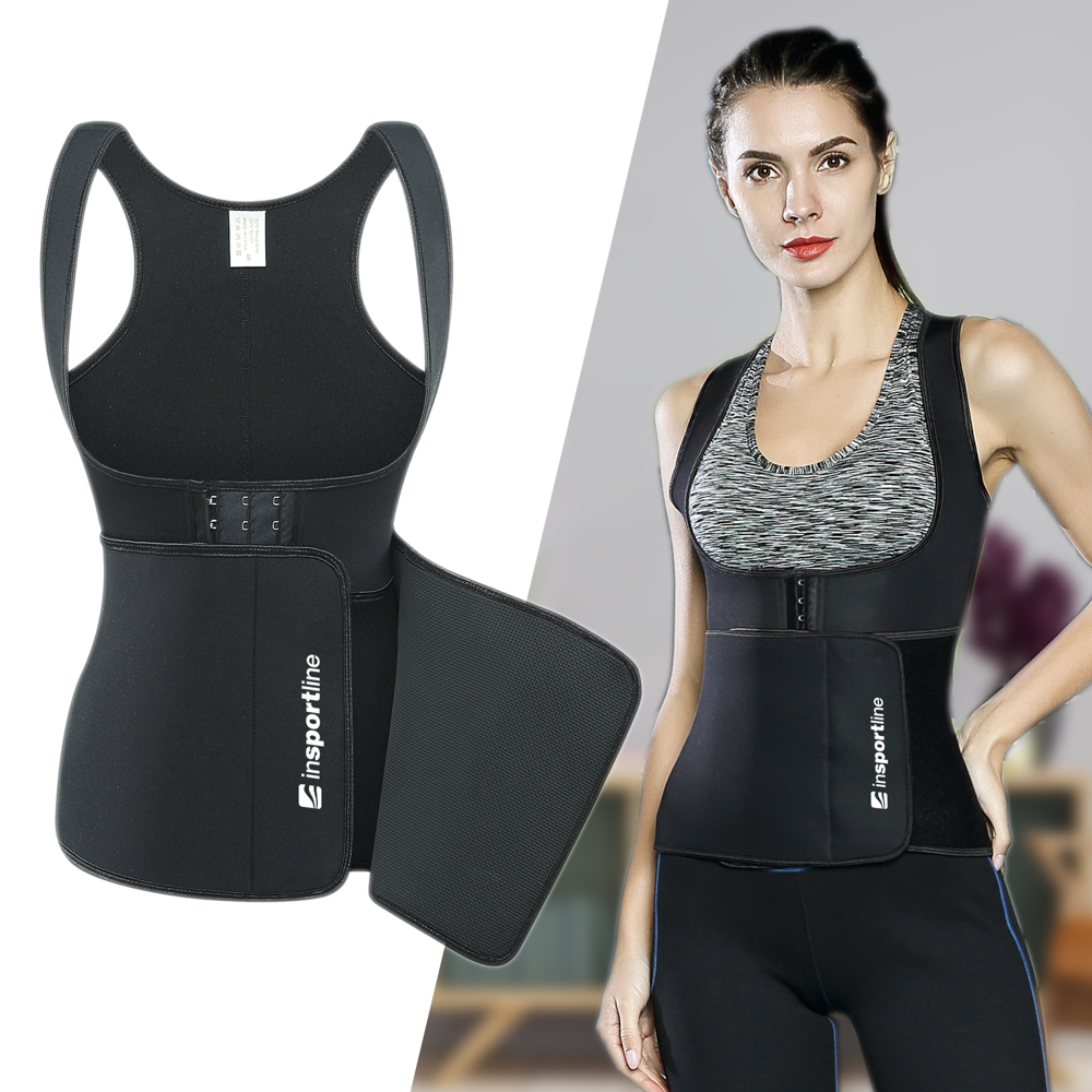 Fitness fűző inSPORTline Corbeam fekete L akciós termékkép 1
