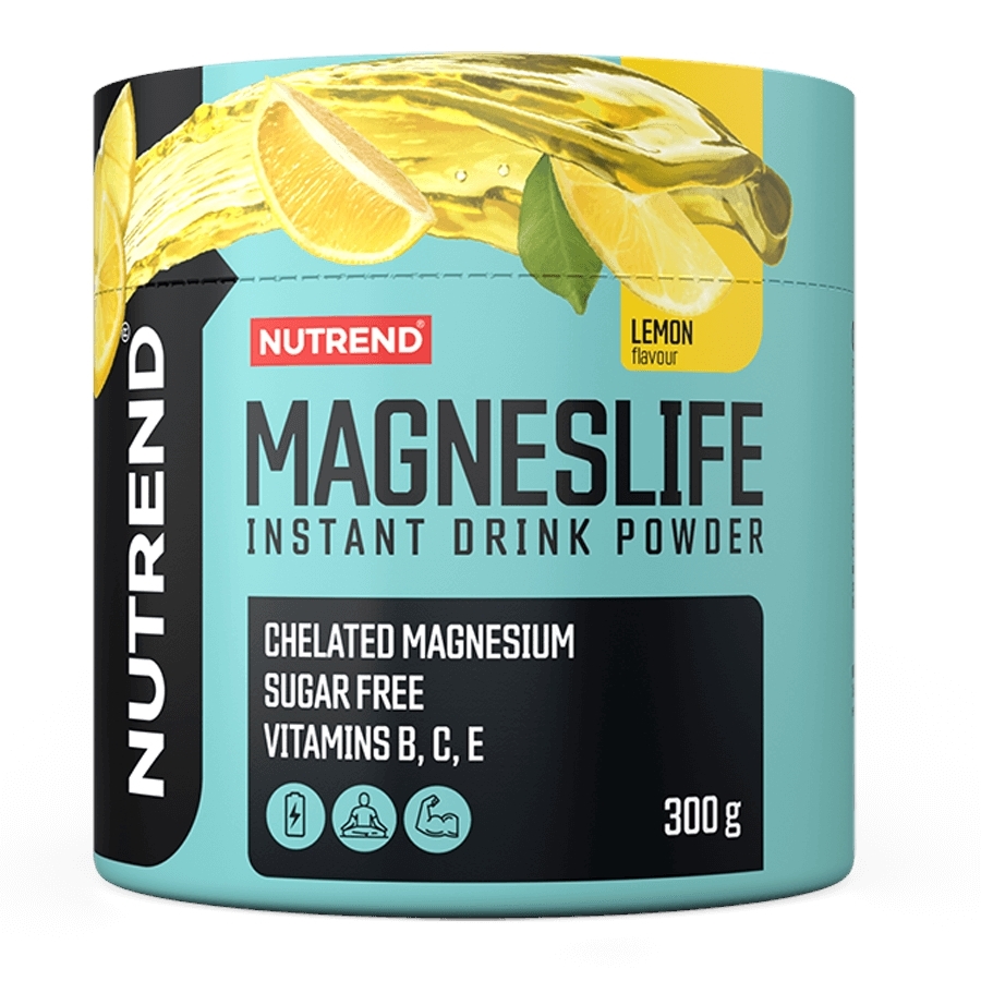 Magnézium ital Nutrend Magneslife Instant Drink Powder 300 g málna akciós termékkép 1