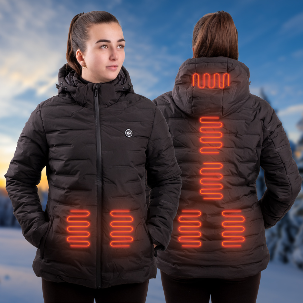 Női fűthető kabát W-TEC HEATborg Lady  fekete  XXS akciós termékkép 1