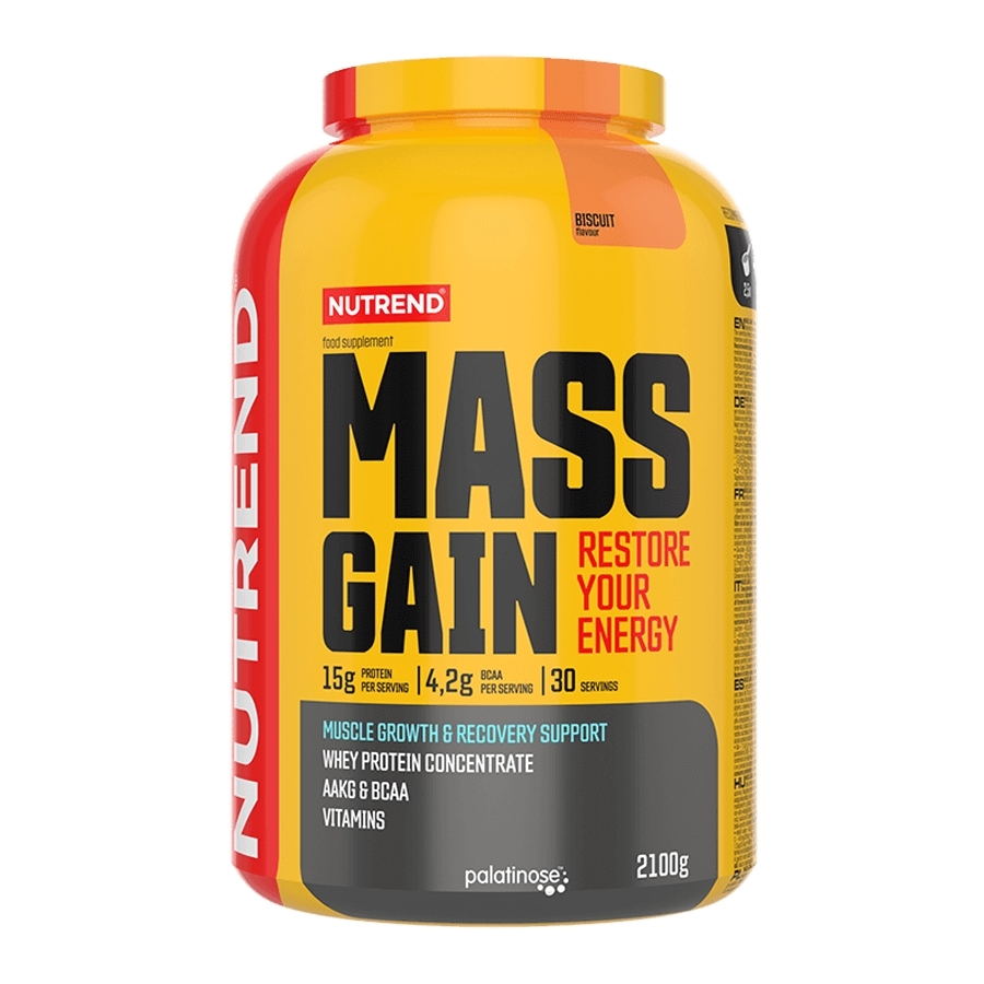 Por koncentrátum Nutrend Mass Gain 2100g keksz akciós termékkép 1