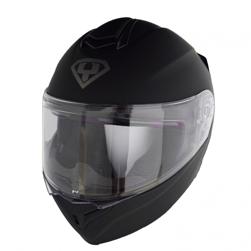 Motoros bukósisak Yohe 938 Double Visor matt fekete XXL(63-64)