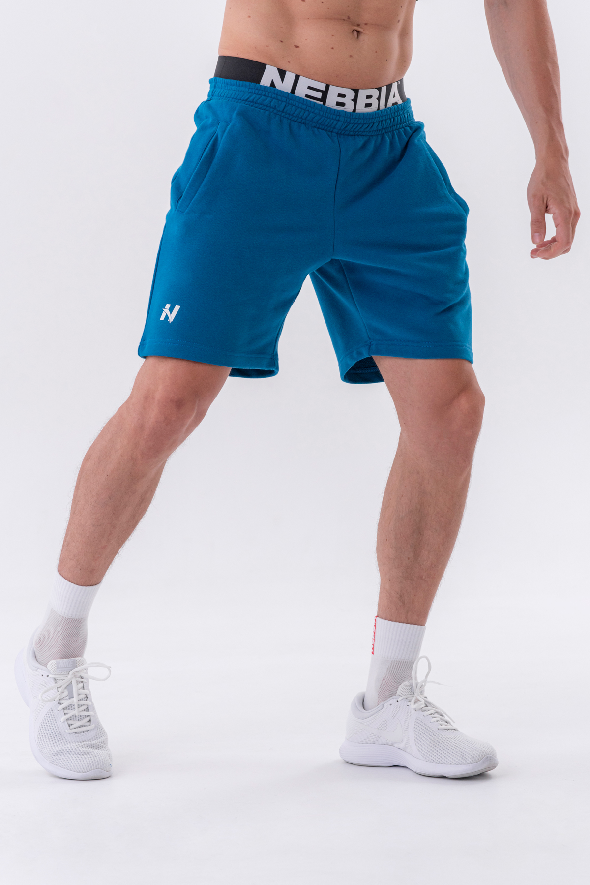 Férfi rövidnadrág Nebbia 319 kék XL
