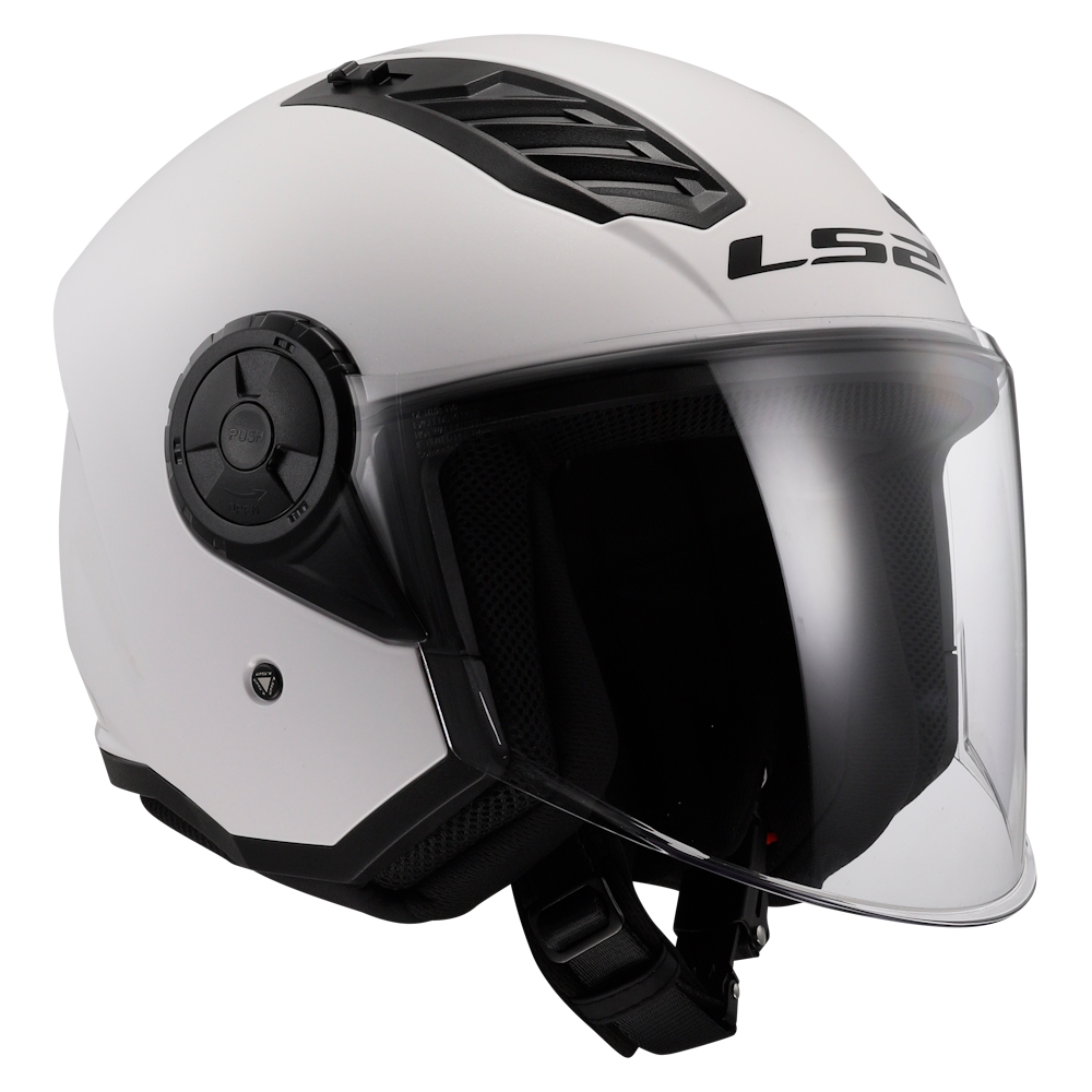 Bukósisak LS2 OF616 Airflow II Solid Gloss White XS (53-54) termék 2. képe